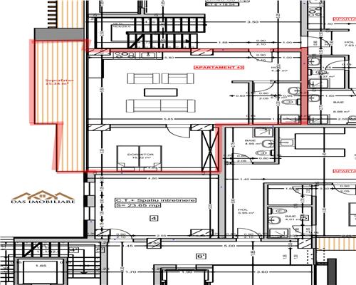 Apartamente cu 3 si 4 camere, in stadiul de semifinisat in C.T. TOWER